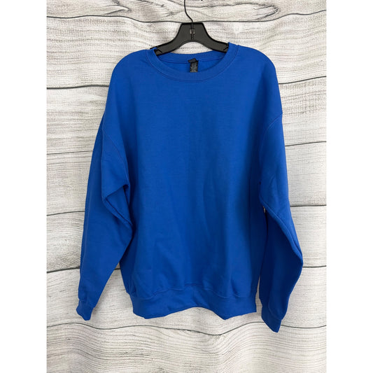NWOT Unisex Gildan Heavy Blend Blue Crewneck Sweatshirt Size L