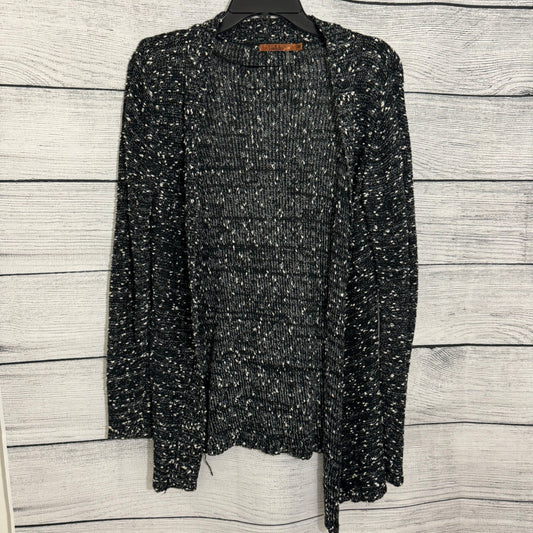 Belldini Open Front Black & White Knit Cardigan Size M