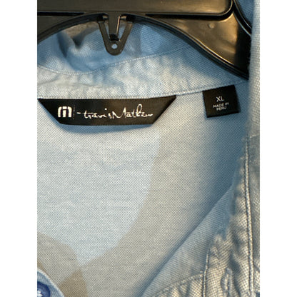 Mens Travis Mathew Blue Polo Shirt Size XL