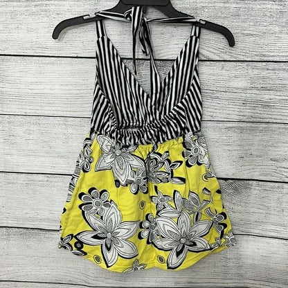 Yellow Floral Halter top