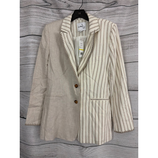 NWT Sam Edelman Daphne Stripe Gardenia Enola Blazer Size M