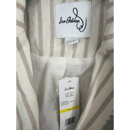 NWT Sam Edelman Daphne Stripe Gardenia Enola Blazer Size M