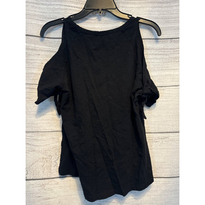 Sanctuary Lou Lou Cold Shoulder Top with Tie Sleeves Size XS