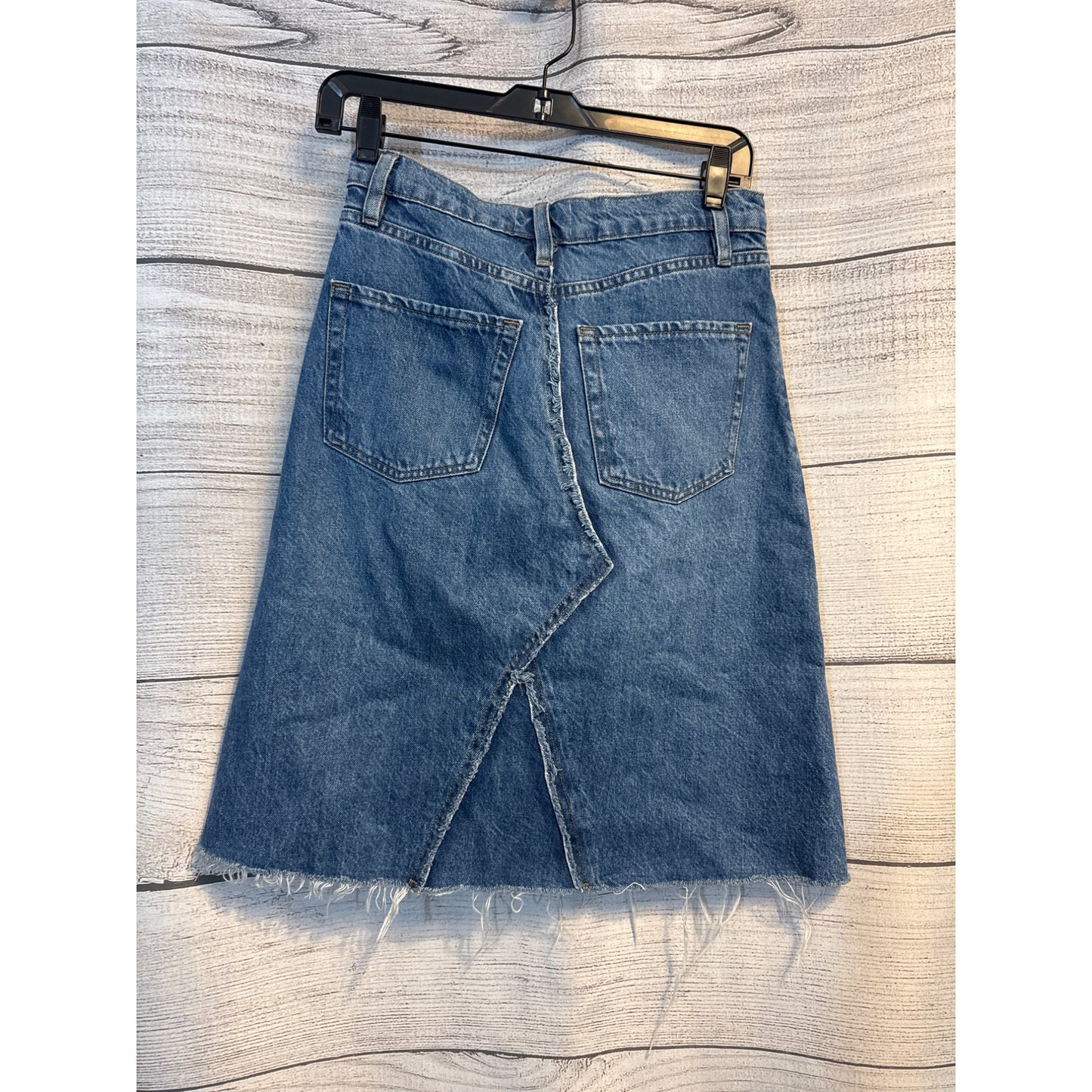 Frame Deconstructed Denim Skirt Color Mabel Size 25