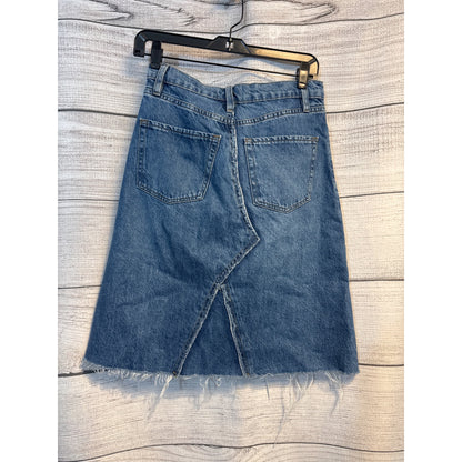 Frame Deconstructed Denim Skirt Color Mabel Size 25