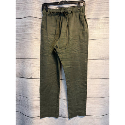 Karen Kane Lightweight Olive Green Linen Pants Size S