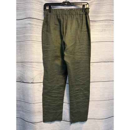 Karen Kane Lightweight Olive Green Linen Pants Size S