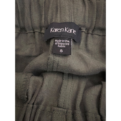 Karen Kane Lightweight Olive Green Linen Pants Size S