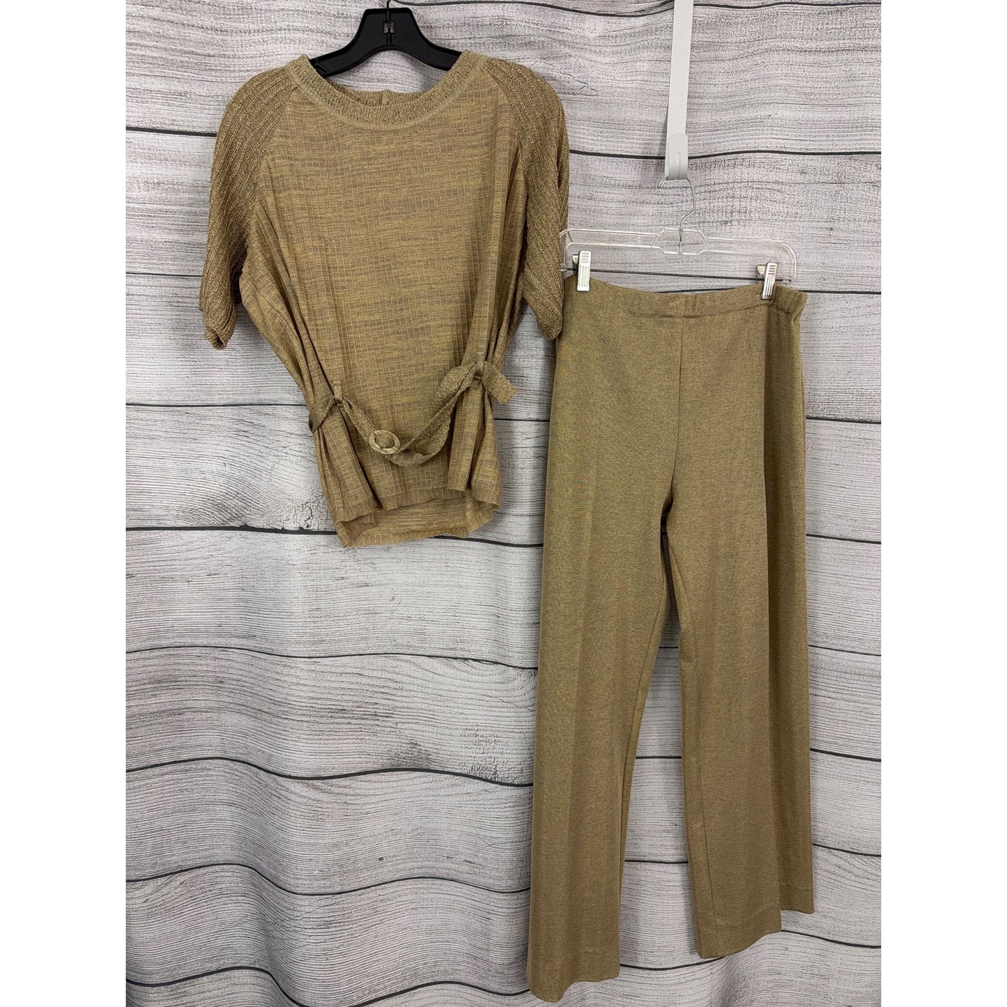 Stizzoli Shimmery Gold Knit Three Piece Set Size 50/XL