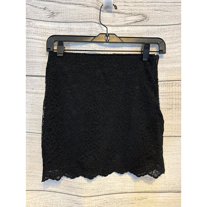 Zara Trafaluc Collection Black Lace Mini Skirt Size S