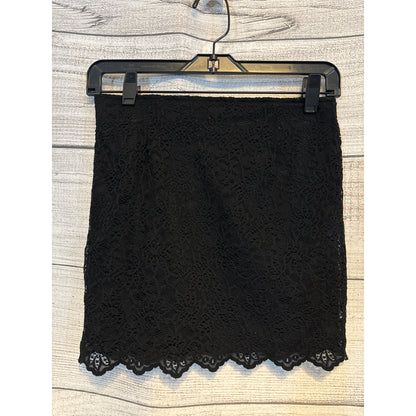 Zara Trafaluc Collection Black Lace Mini Skirt Size S