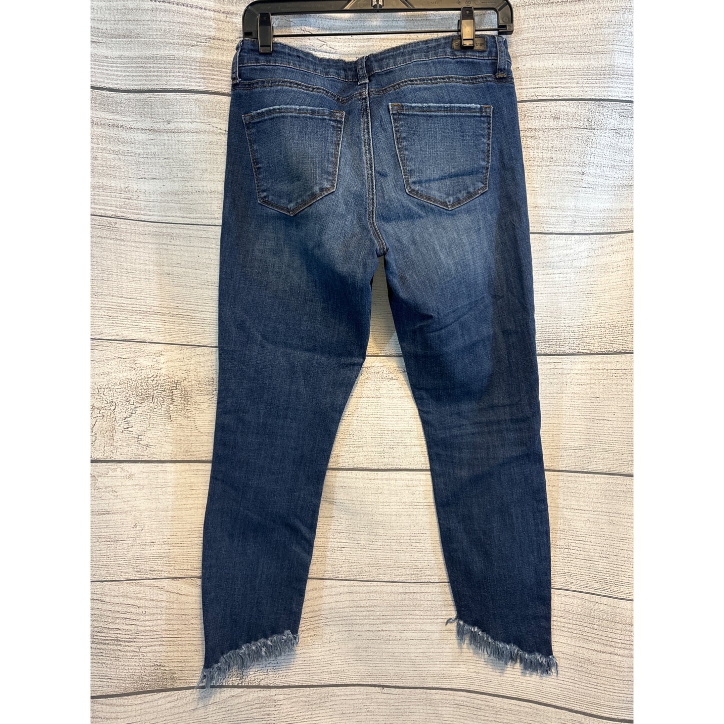 STS Blue Emma Ankle Skinny Jeans Fringe Hem Size 27