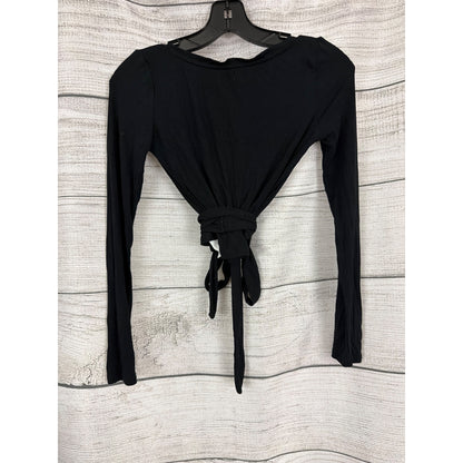 Ingia V-Neck Long Sleeve Cross Ballet Wrap Top Size XXS