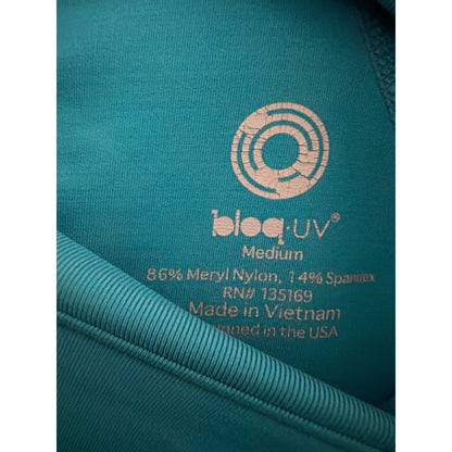 BloqUV Long Sleeve Aqua Blue Long Sleeve Shirt Size M