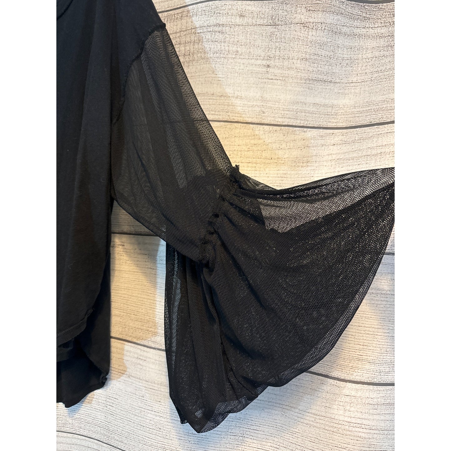Free People Still Got it Mesh Bell Sleeves Size S