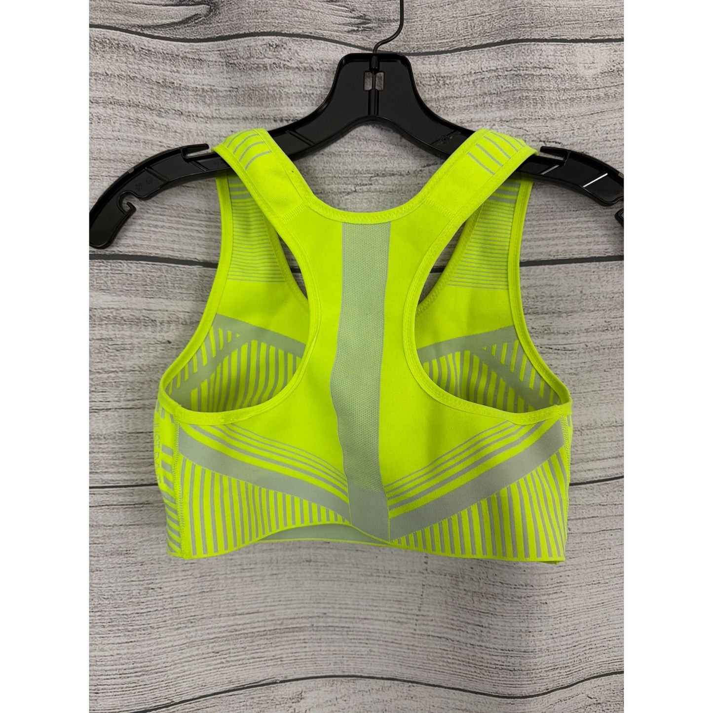 Nike FE/NOM Flyknit Volt/Lime High-Support Sports Bra Size M