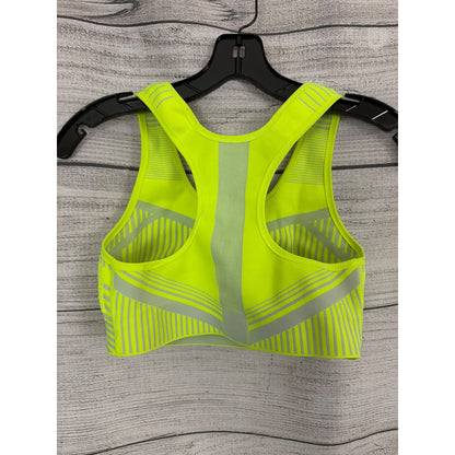 Nike FE/NOM Flyknit Volt/Lime High-Support Sports Bra Size M