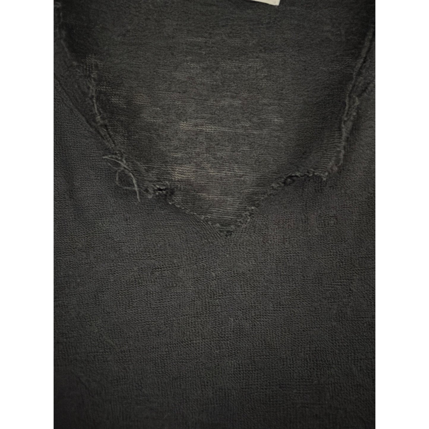 Project Social T Distressed Black Sleeveless Tank Top Size M