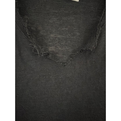 Project Social T Distressed Black Sleeveless Tank Top Size M