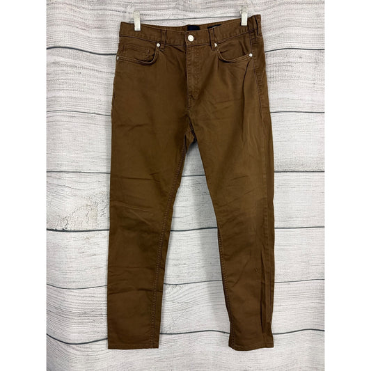 Mens H&M Brown Slim Fit Pants Size 30