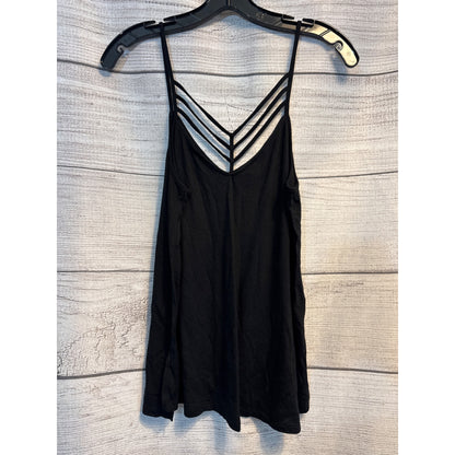 Express One Eleven Strappy Black Camisole Top With V-Neck Design For Women - Size M