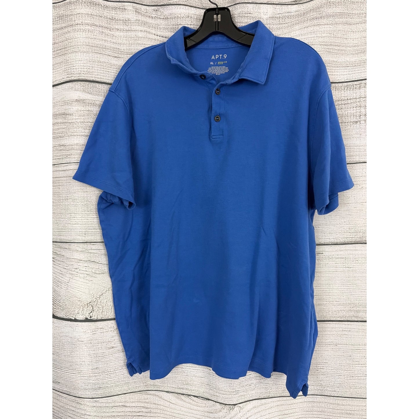 Mens Apt. 9 Premier Flex Blue Polo Shirt Size XL