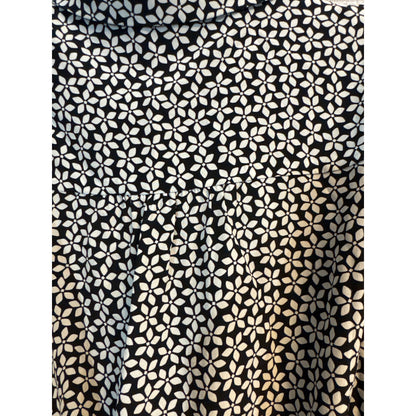 Diane Von Furstenberg 100% Silk Floral Print Button-Up Dress Size 4