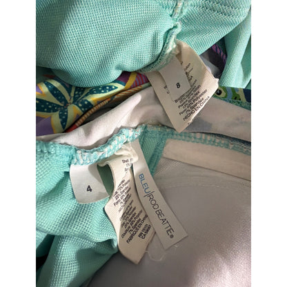 Bleu Rod By Beattie Floral Tankini Swimsuit Top 4/Bottom 8