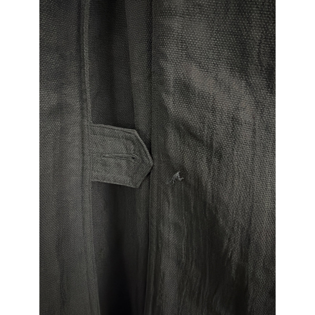 Mens Giorgio Armani Black Belted Trench Coat Size 38
