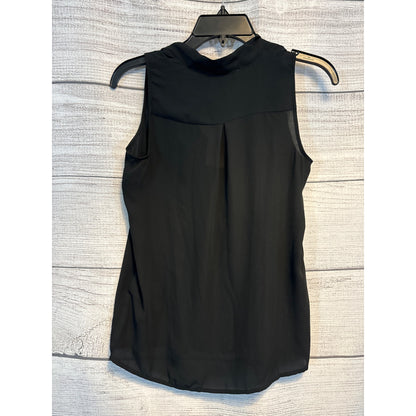 NWT Banana Republic Women's Sleeveless V-Neck Black Blouse P XS