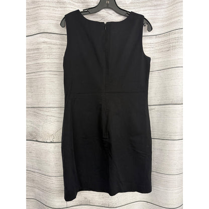 Theory Black Sleeveless Sheath Dress w Pockets Size 8