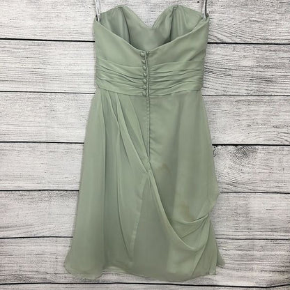 Strapless pale green Bridesmaid dress