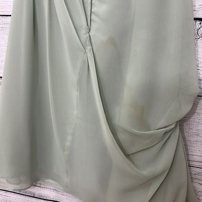 Strapless pale green Bridesmaid dress