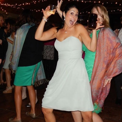 Strapless pale green Bridesmaid dress