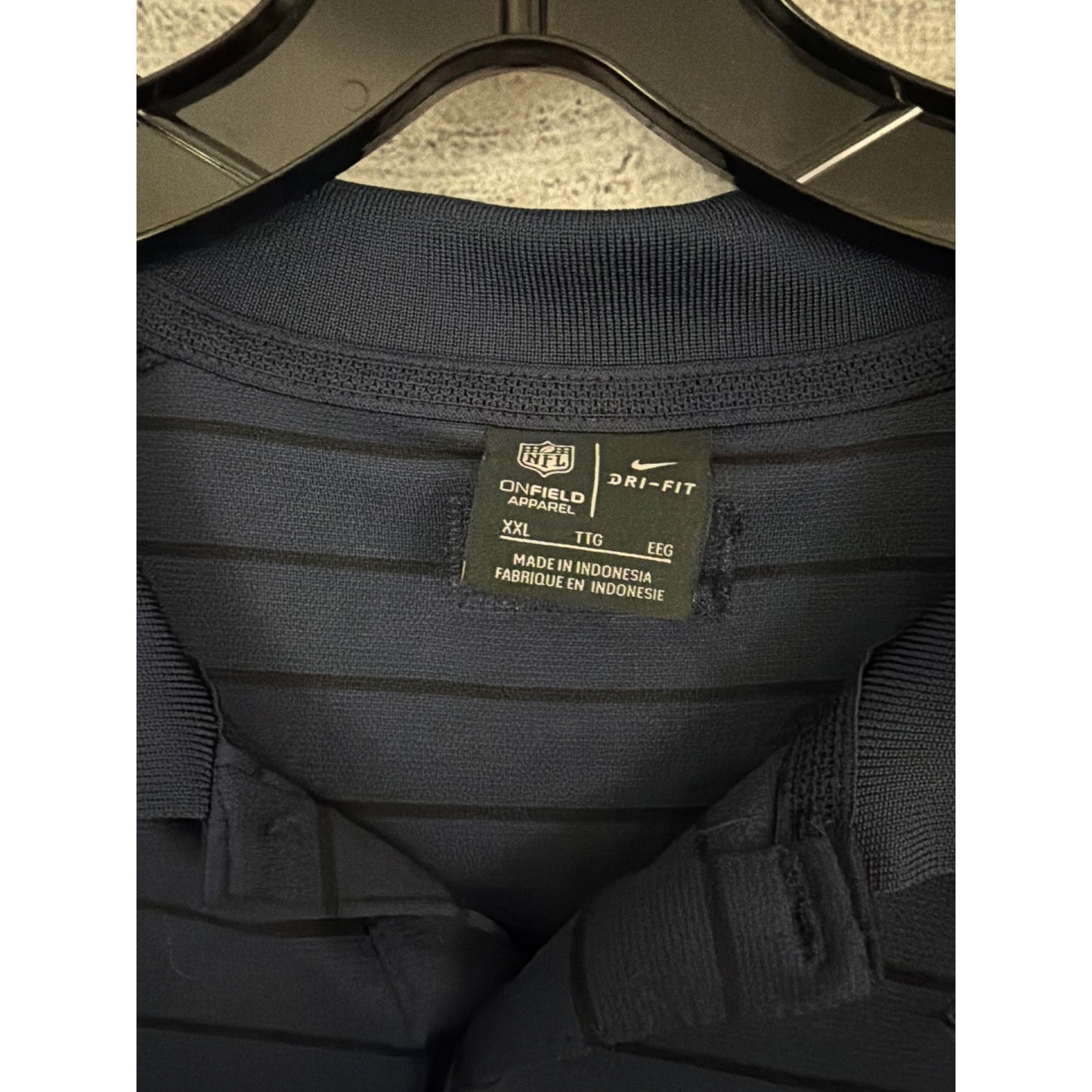 Mens Nike Navy Chicago Bears Sideline Victory Coaches Performance Polo Size XXL