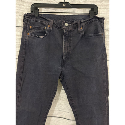 Men's Levis Purple Frayed Hem Waterless Jeans Size 36x32