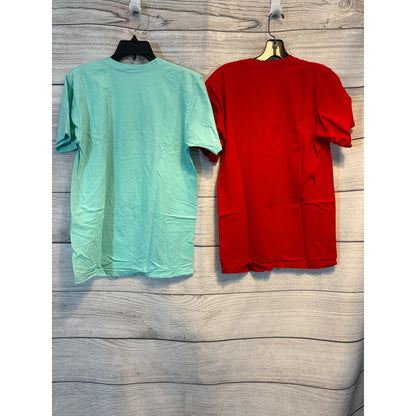Two American Apparel Unisex Cotton Crewneck Tees Size M