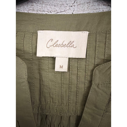 Cleobella River Pintuck Peasant Blouse Size M
