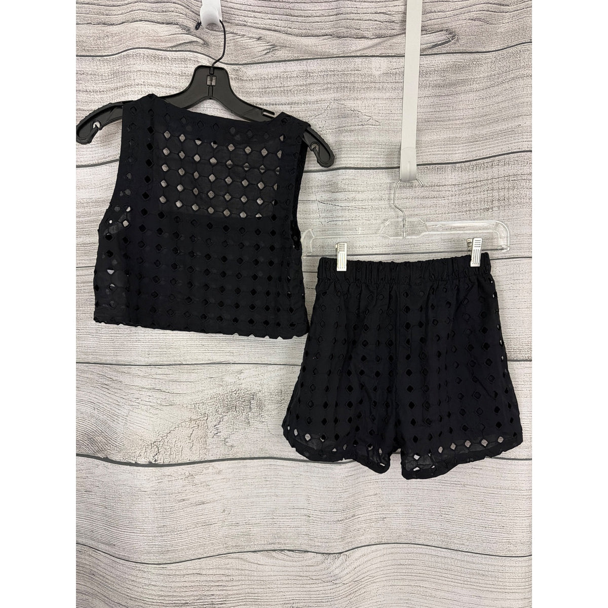 Le Bop Eyelet Desiree Crop Top & Lucia Shorts Set Size XXS