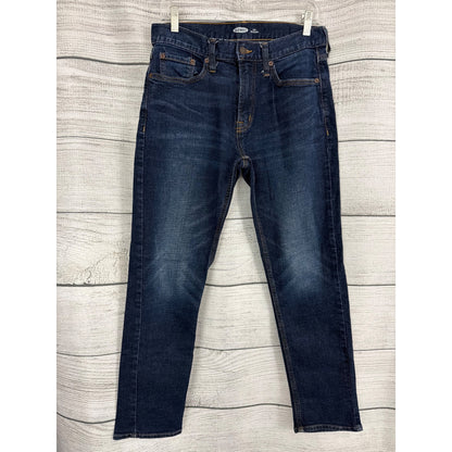 Mens Old Navy Slim Built-In Flex Dark Wash Jeans W30 L30