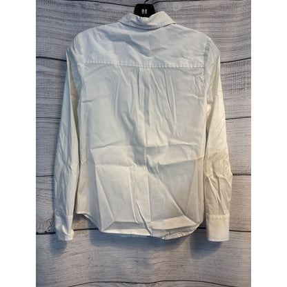 Milly White Button-Down Shirt Size 2