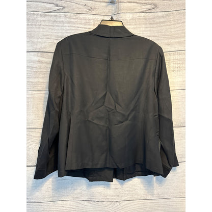 Elisabeth By Liz Claiborne Black Button-Down Blazer Size 14P