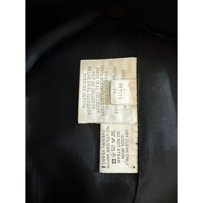 Elisabeth By Liz Claiborne Black Button-Down Blazer Size 14P