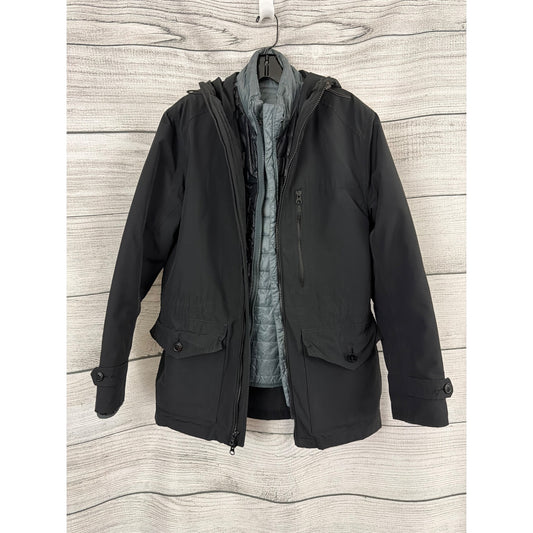 Mens J. Crew Black 3-In-1 System Jacket With Hood Size S