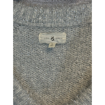Lou & Grey Women's Sparkly Knit V-Neck Sweater S