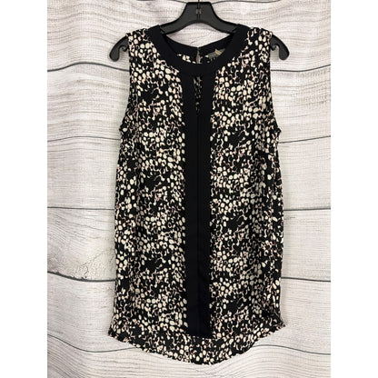 Vince Camuto Abstract Print Sleeveless Blouse Top Size M