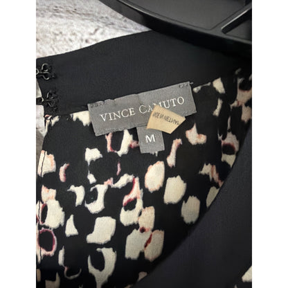 Vince Camuto Abstract Print Sleeveless Blouse Top Size M