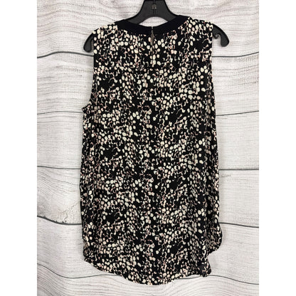 Vince Camuto Abstract Print Sleeveless Blouse Top Size M