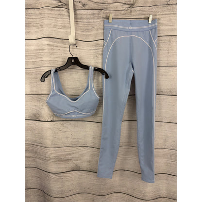 Alo Yoga Airbrush High-Waist Heart Throb Bra and Leggings Size S