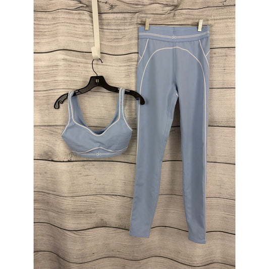 Alo Yoga Airbrush High-Waist Heart Throb Bra and Leggings Size S